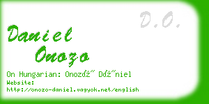 daniel onozo business card